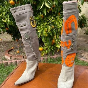 Dolce & Gabbana Unique Knee High Heel Boots
